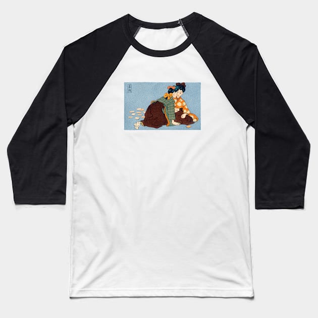 1905 Japanese Women Playing Cards Baseball T-Shirt by historicimage